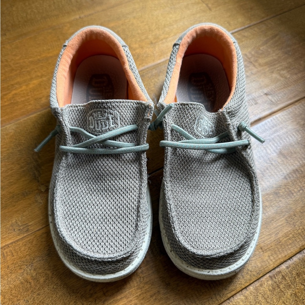 Hey Dude Kids Shoes in Tan and Orange